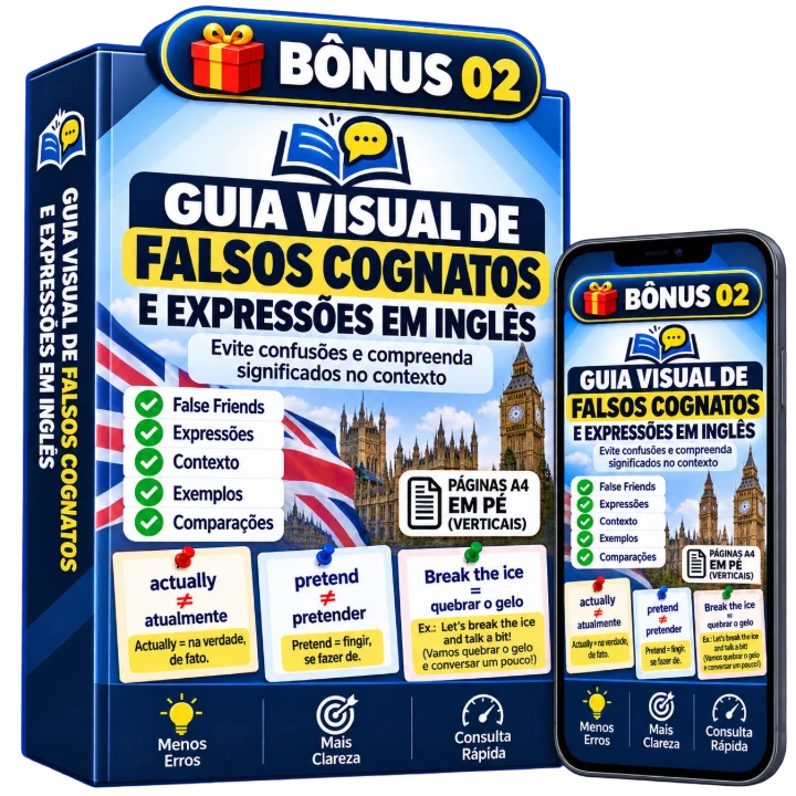 Mockup Bônus 2 — Guia Visual de Falsos Cognatos e Expressões em Inglês